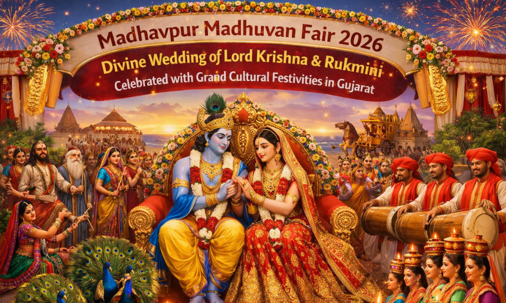 Madhavpur Madhuvan Fair 2026 Divine Wedding of Lord Krishna & Rukmini Celebrated with Grand Cultural Festivities in Gujarat