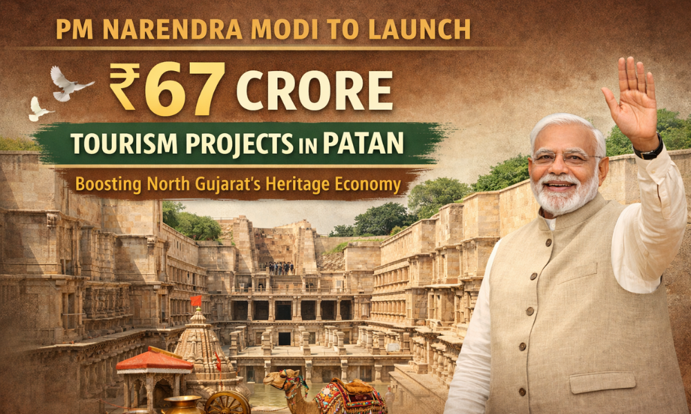 PM Narendra Modi to Launch Rupees 67 Crore Tourism Projects in Patan, Boosting North Gujarat’s Heritage Economy