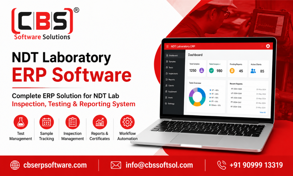 NDT Laboratory ERP Software for NDT Lab Inspection, Testing & Reporting System