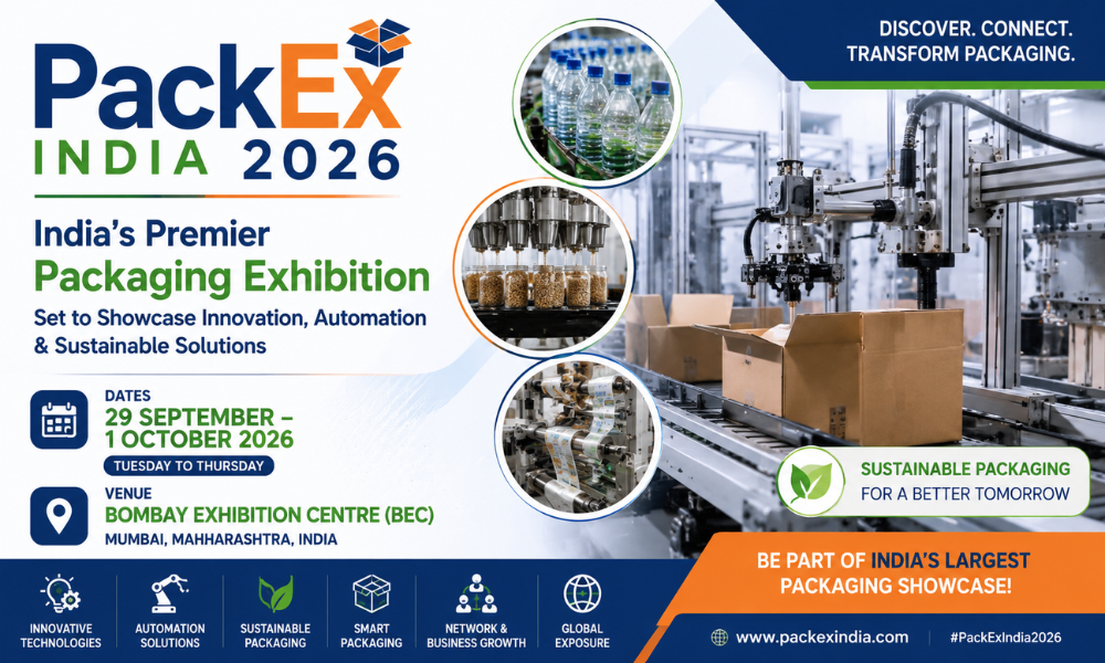 PackEx India 2026 India’s Premier Packaging Exhibition Set to Showcase Innovation, Automation & Sustainable Solutions