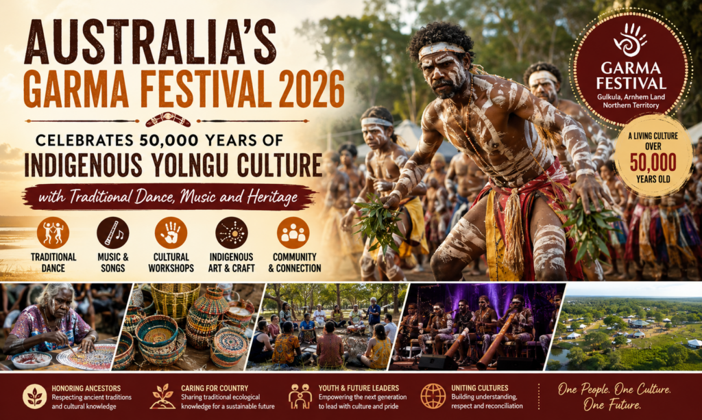 Australia's Garma Festival 2026 Celebrates 50,000 Years of Indigenous Yolngu Culture with Traditional Dance, Music and Heritage