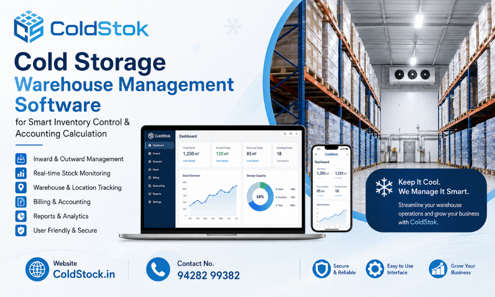 ColdStock – Cold Storage Warehouse Management Software for Smart Inventory Control & Accounting Calculation